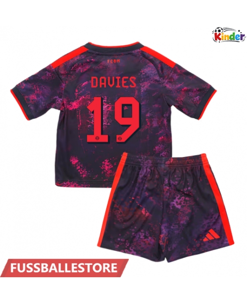 Günstige Bayern Munich Alphonso Davies #19 3rd trikot Kinder 2026-27 Kurzarm (+ Kurze Hosen)